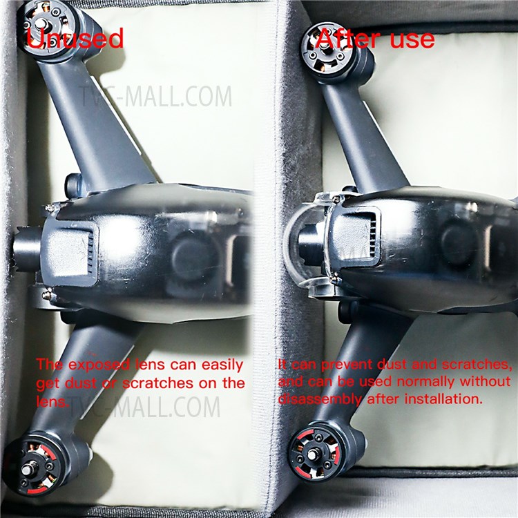 EWB8869 Non-removable Anti-collision PTZ Lens Protective Cover Lid for DJI FPV Combo Drone-7