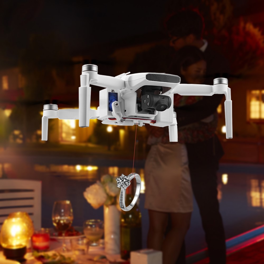 EWB8875 Drone Thrower Remote Control Landing Gear Airdrop System Accessories for FIMI X8 Mini-8