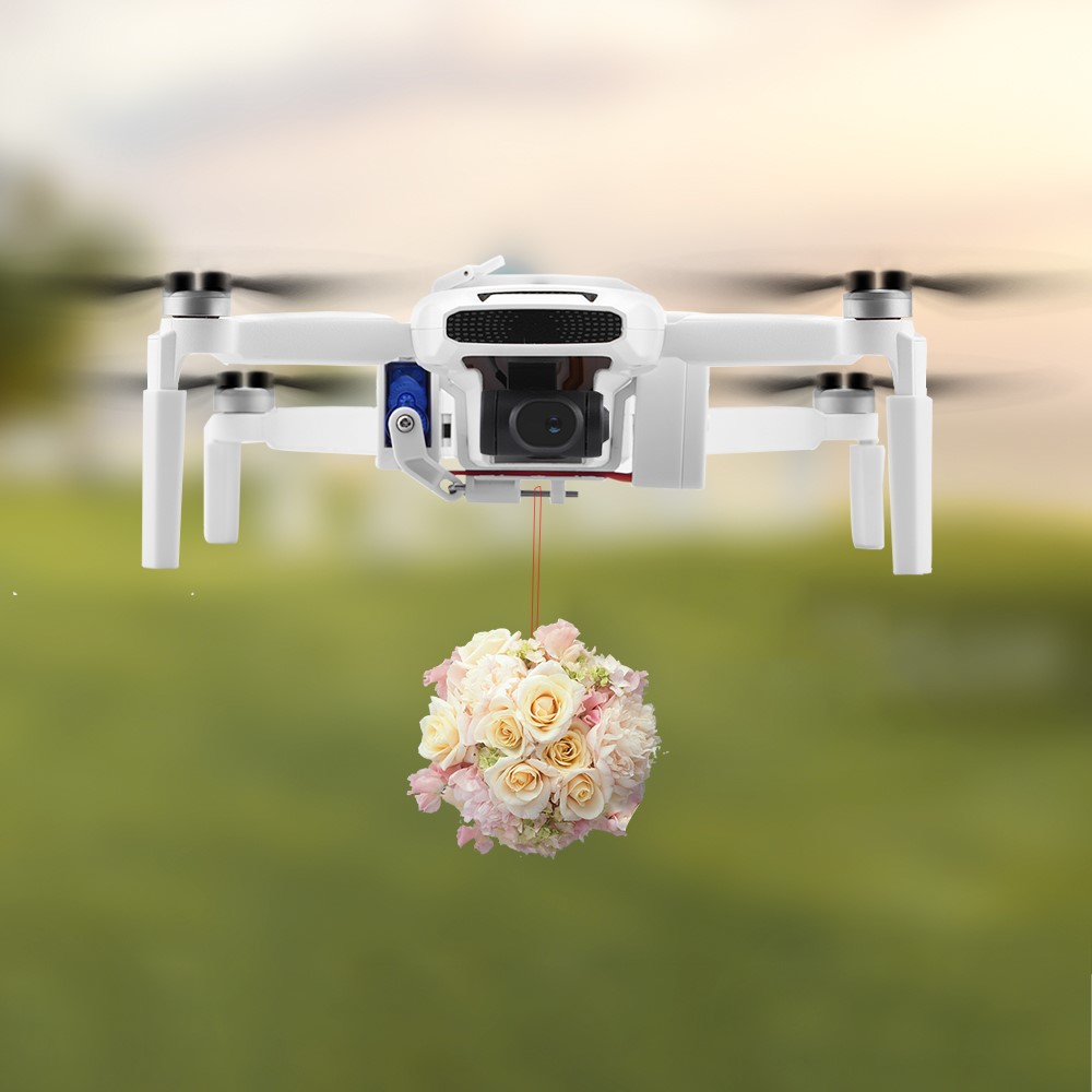 EWB8875 Drone Thrower Remote Control Landing Gear Airdrop System Accessories for FIMI X8 Mini-9