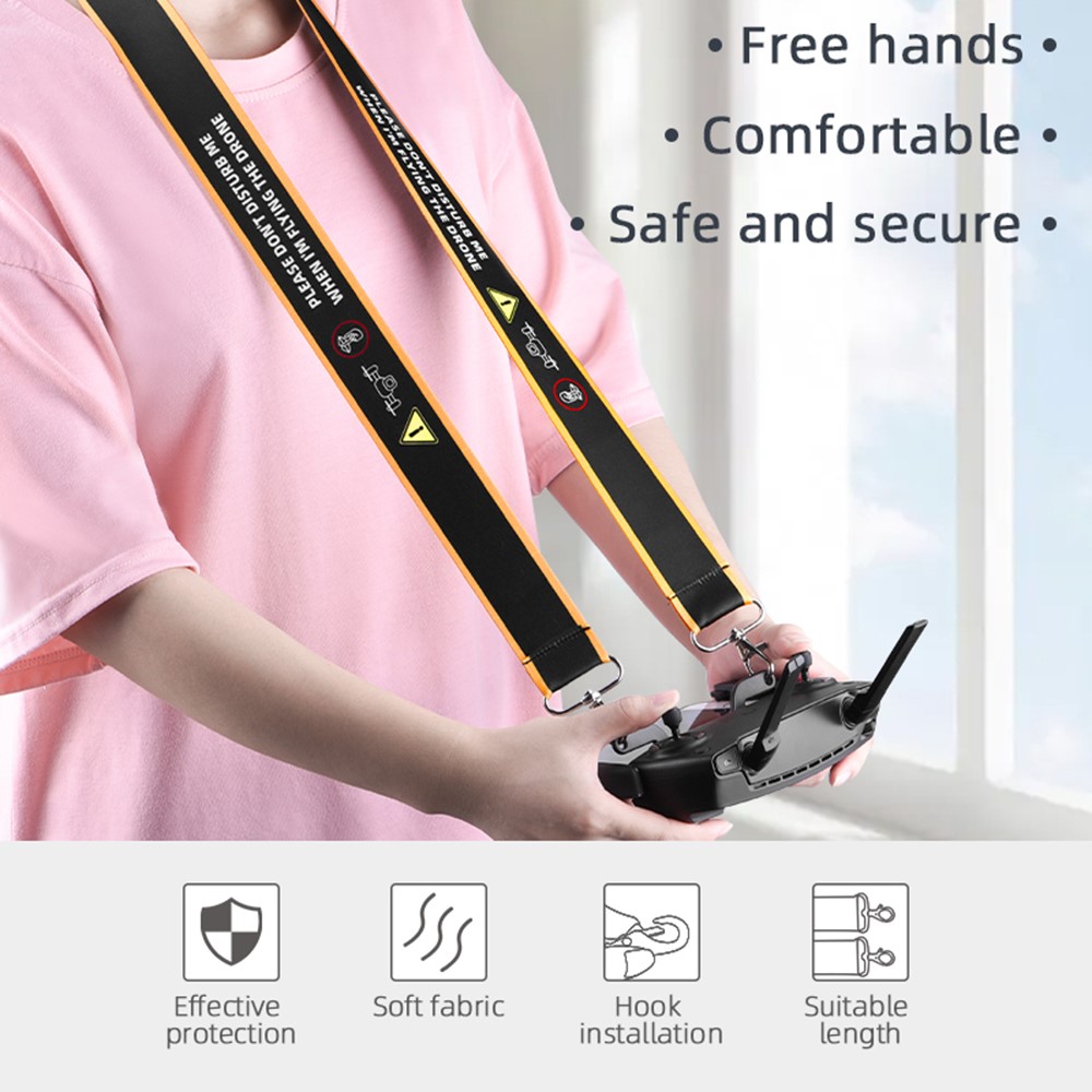ZZCP8766 Wide Lanyard Neck Strap with Double Buckle for DJI Mavic 2/Pro/Mini/Air/Spark Remote Control-2
