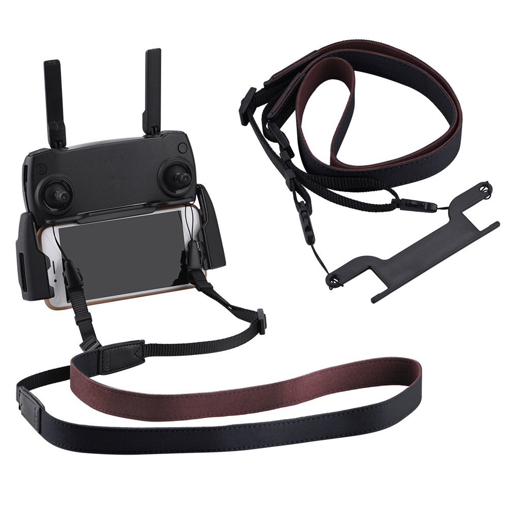 ZZCP8764 Dual-color Lanyard Necking Hanging Strap for DJI Mavic 2/Pro/Mini/Air/Spark Remote Control - Black-1