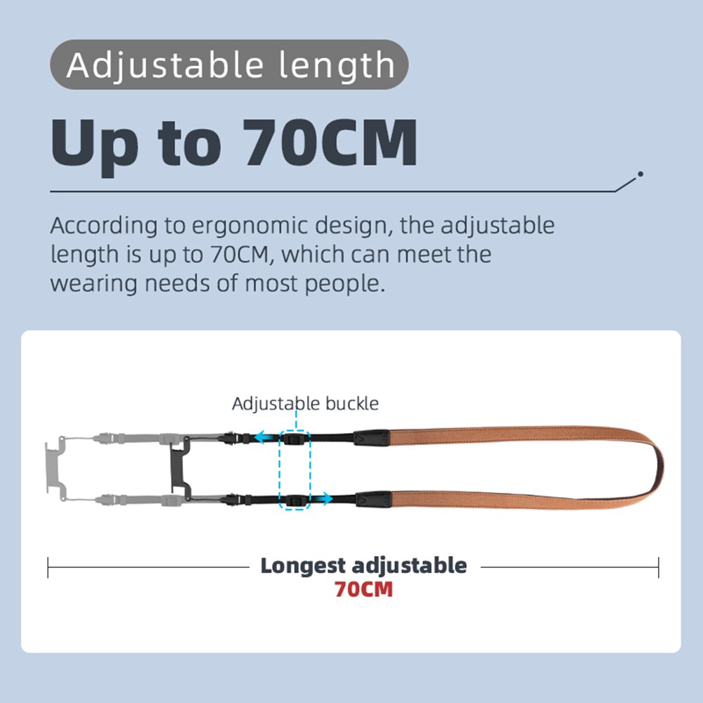 ZZCP8764 Dual-color Lanyard Necking Hanging Strap for DJI Mavic 2/Pro/Mini/Air/Spark Remote Control - Black-7