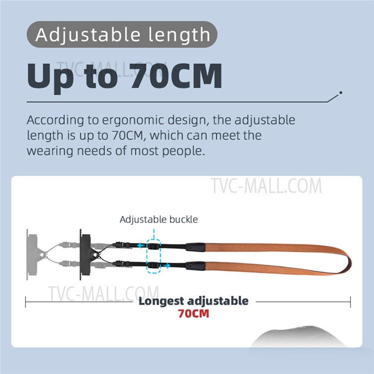 ZZCP8767 For DJI Mavic 2/Pro/Mini/Air/Spark Remote Control Lanyard Neck Strap with Bracket - Black-7