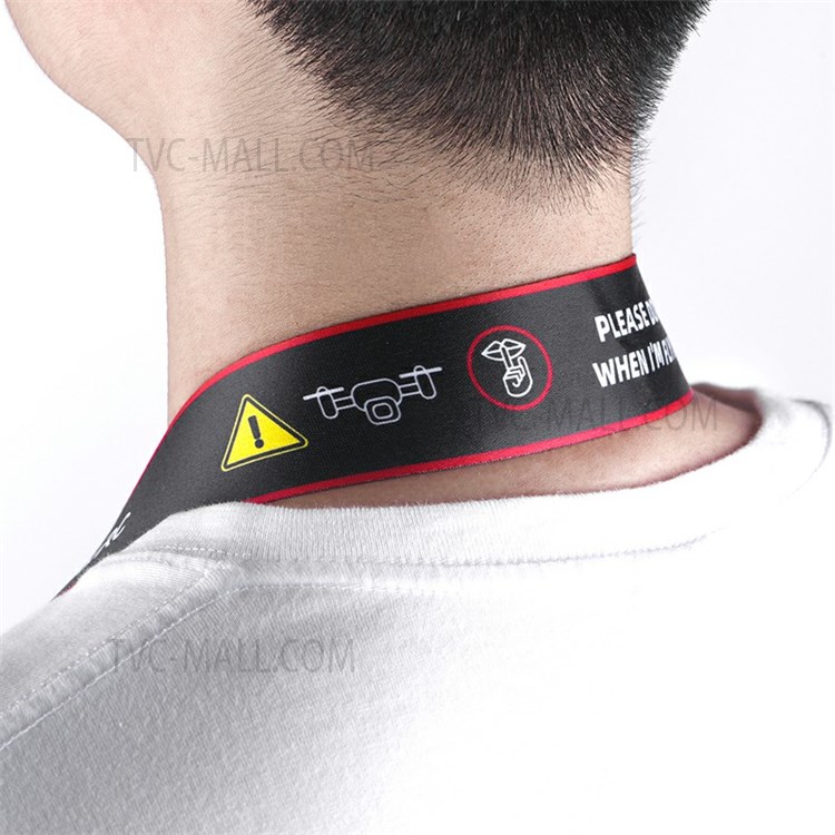 ZZCP8768 Lanyard Neck Strap with Hook Bracket for DJI Mavic 2/Pro/Mini/Air/Spark Remote Control - Black/Red Edge-11