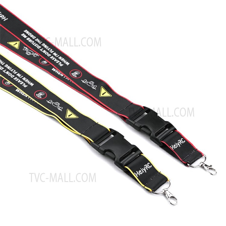 ZZCP8768 Lanyard Neck Strap with Hook Bracket for DJI Mavic 2/Pro/Mini/Air/Spark Remote Control - Black/Red Edge-3
