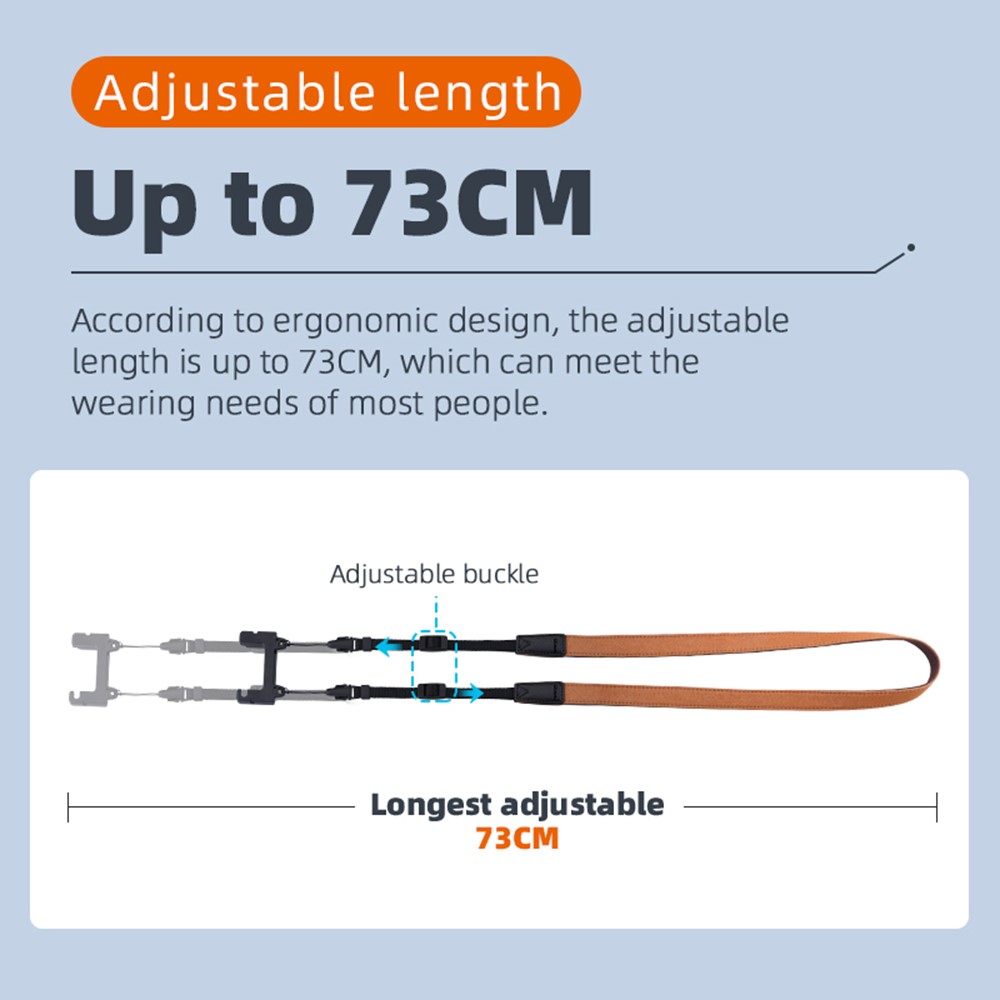 UTAIDU EWB8665_2+EWB7559_1 Dual-Color Strap Lanyard + Silicone Sleeve Protector for DJI Mavic Air 2/Air 2S/Mini 2 Remote Control - Black-5