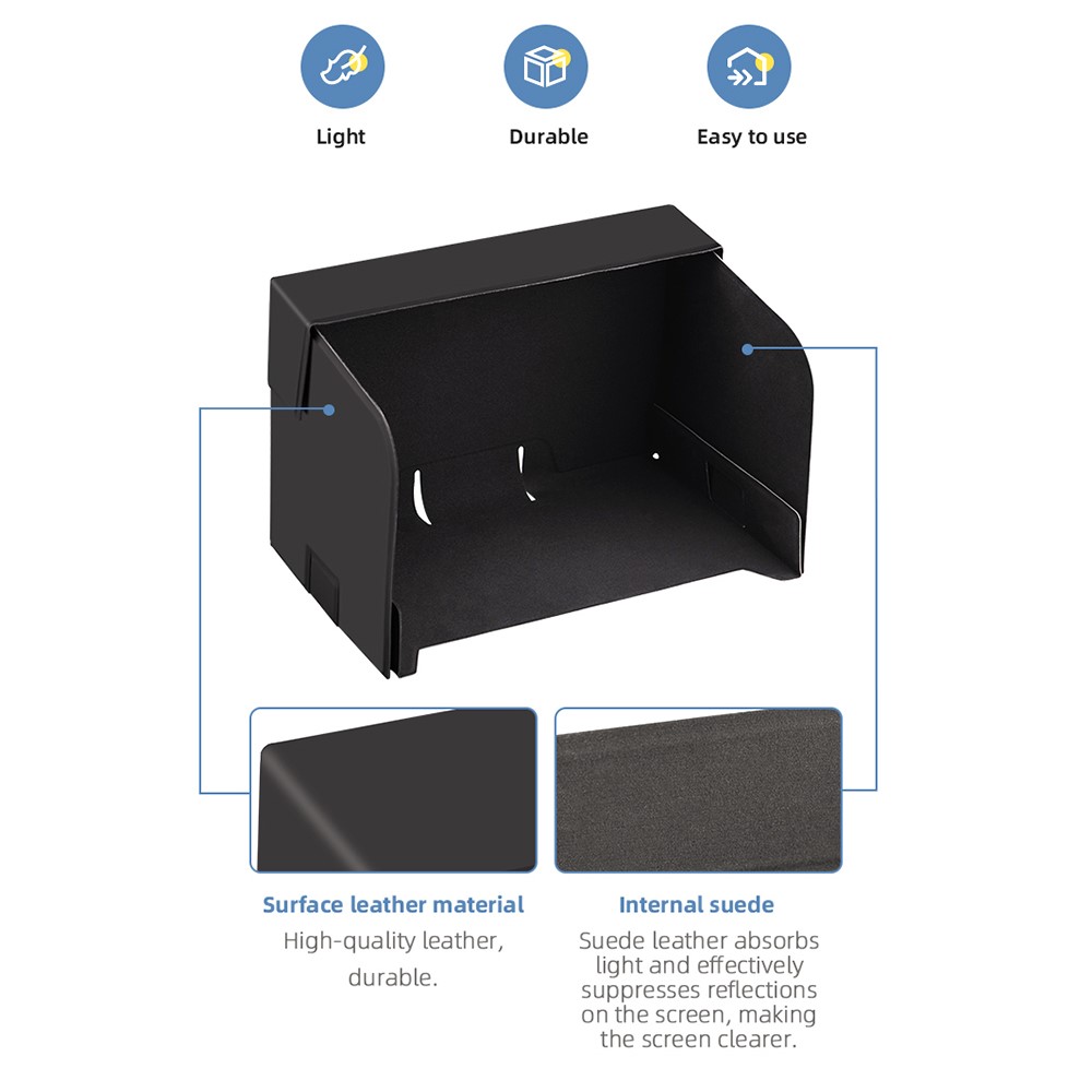 EWB8651+EWB8650 Remote Control Support + 8-inch Monitor Sun Hood Sunshade for DJI Mavic Air 2/Air 2S/Mini 2-2