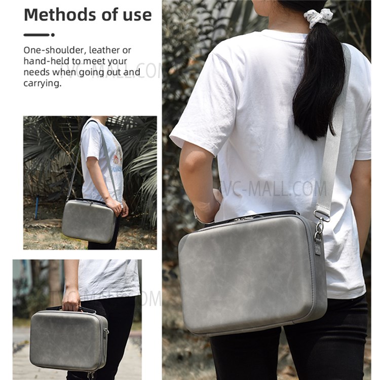 EWB8599 Storage Bag Handbag Carrying Case with Shoulder Strap for FIMI X8 MINI Drone - Red Liner-7