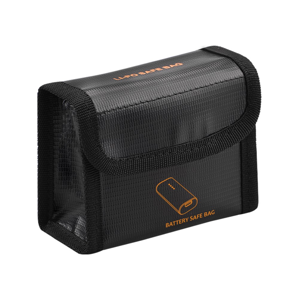 EWB8428_3 EWB8429_3 Fireproof Explosion-Proof 3 Battery Safety Storage Charge Guard Protection Bag for DJI FPV Combo - Black-3
