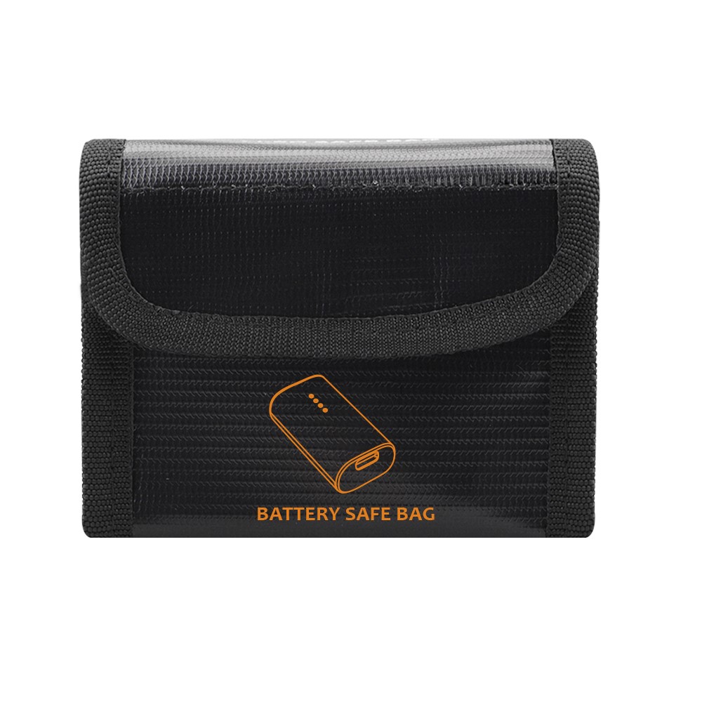 EWB8428_3 EWB8429_3 Fireproof Explosion-Proof 3 Battery Safety Storage Charge Guard Protection Bag for DJI FPV Combo - Black-4