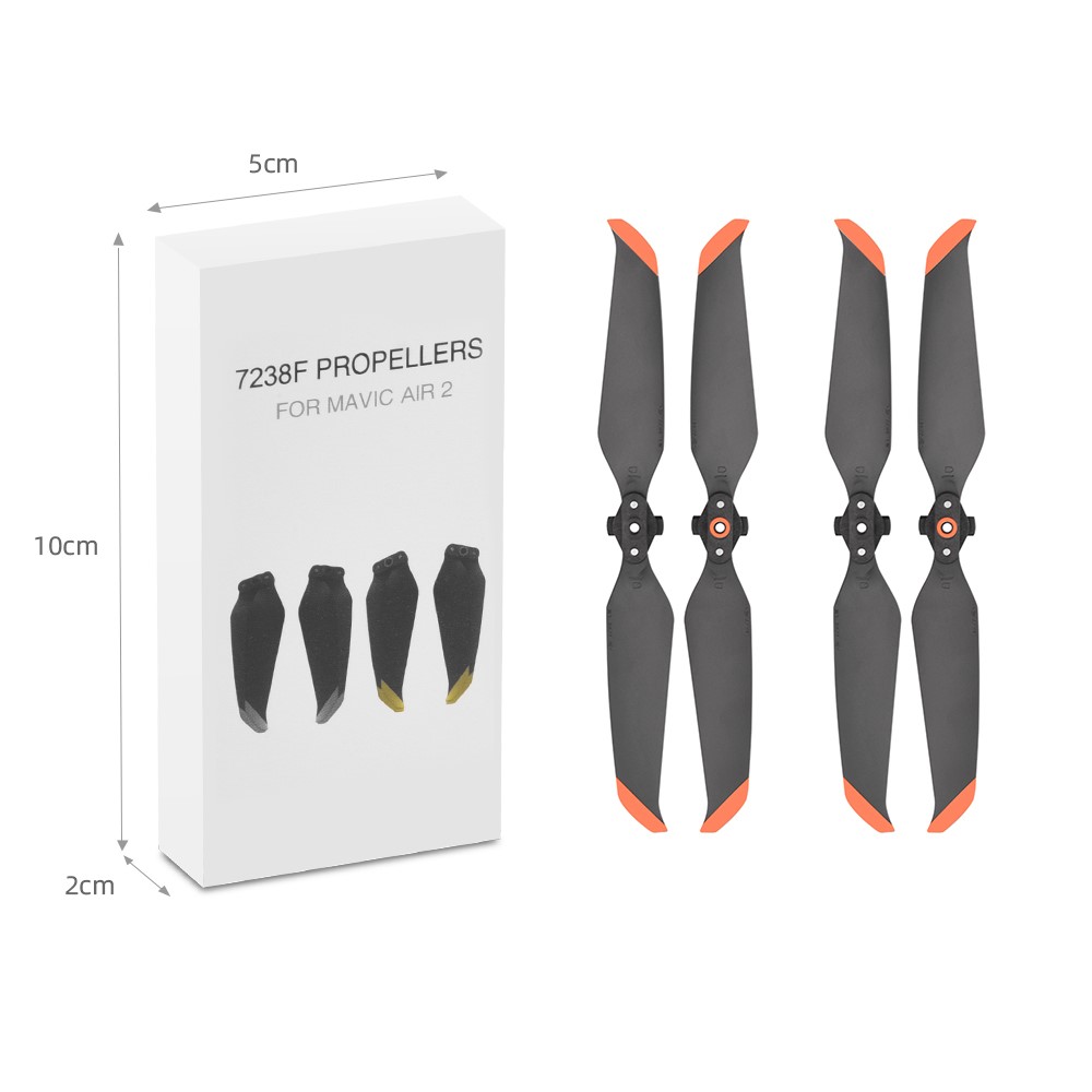EWB8579_2 2 Pairs 7238F Propellers Drone Replacement Blades Props for DJI Mavic Air 2/Air 2S-5