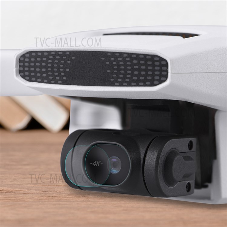 EWB8632_2 2Pcs/Pack HD Tempered Glass Camera Lens Protective Film for FIMI X8 Mini Drone-2