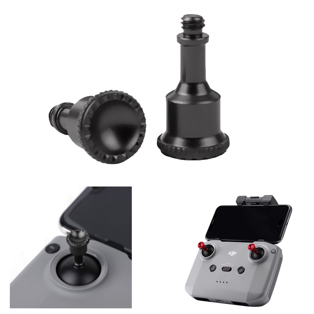 SUNNYLIFE YG9276 1 Pair Thumb Rocker Aluminum Alloy Joysticks for DJI Mavic 3/Air 2S/Air 2/Mini 2 Controller - Black-1