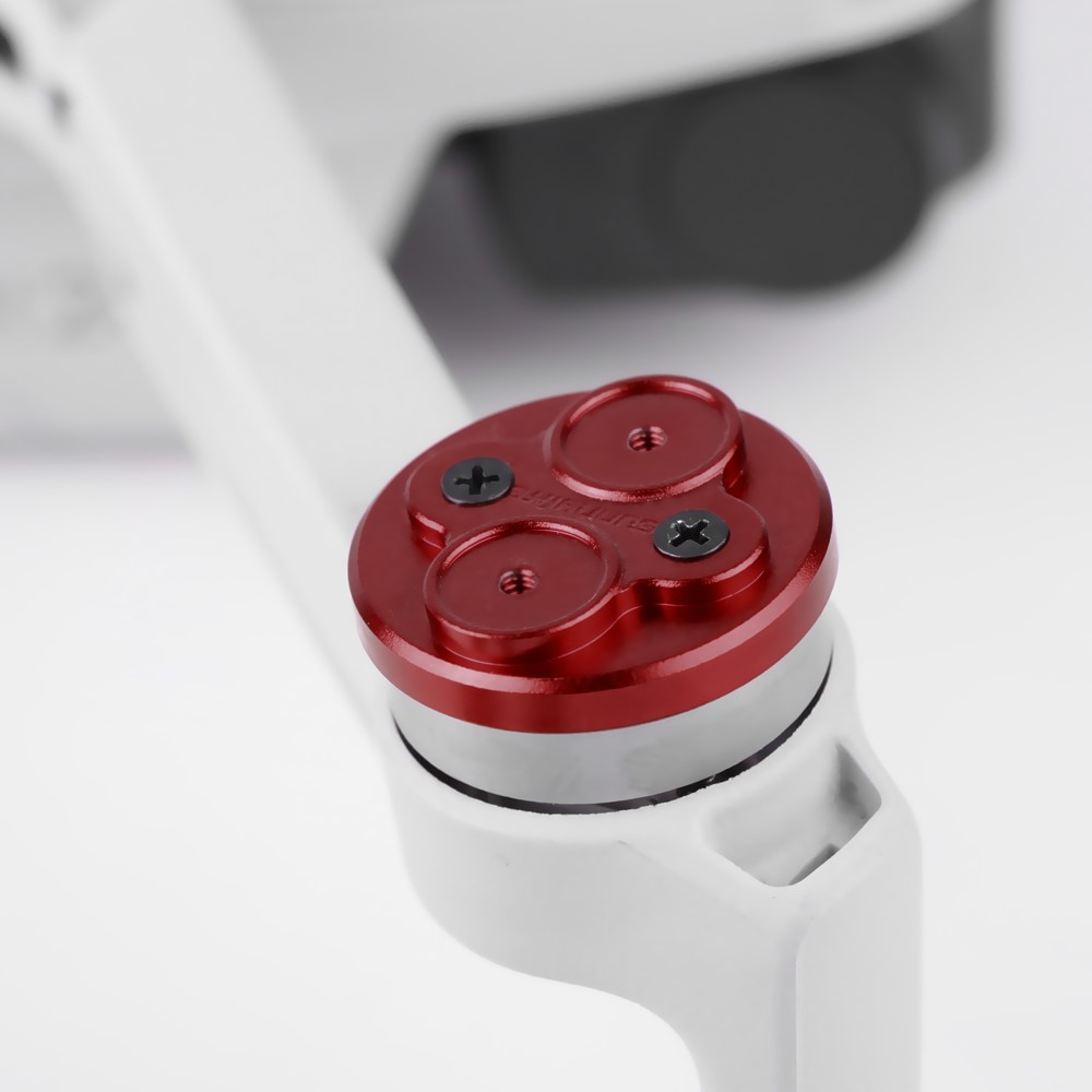 SUNNYLIFE Q9265 4Pcs/Set Motor Cover Aluminum Alloy Motor Cap Dust Cover Protector for DJI Mini SE/Mini 2/Mavic Mini - Red-4
