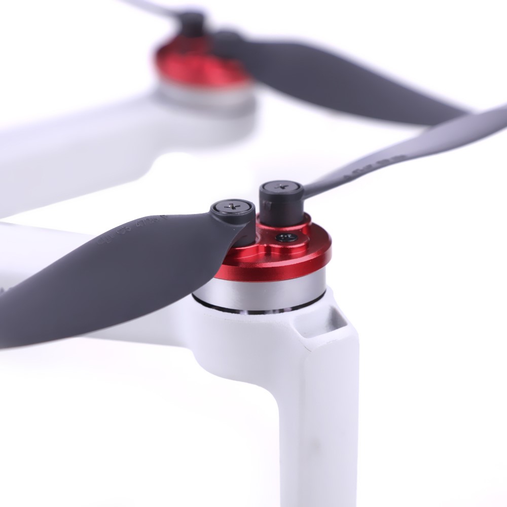 SUNNYLIFE Q9265 4Pcs/Set Motor Cover Aluminum Alloy Motor Cap Dust Cover Protector for DJI Mini SE/Mini 2/Mavic Mini - Red-5