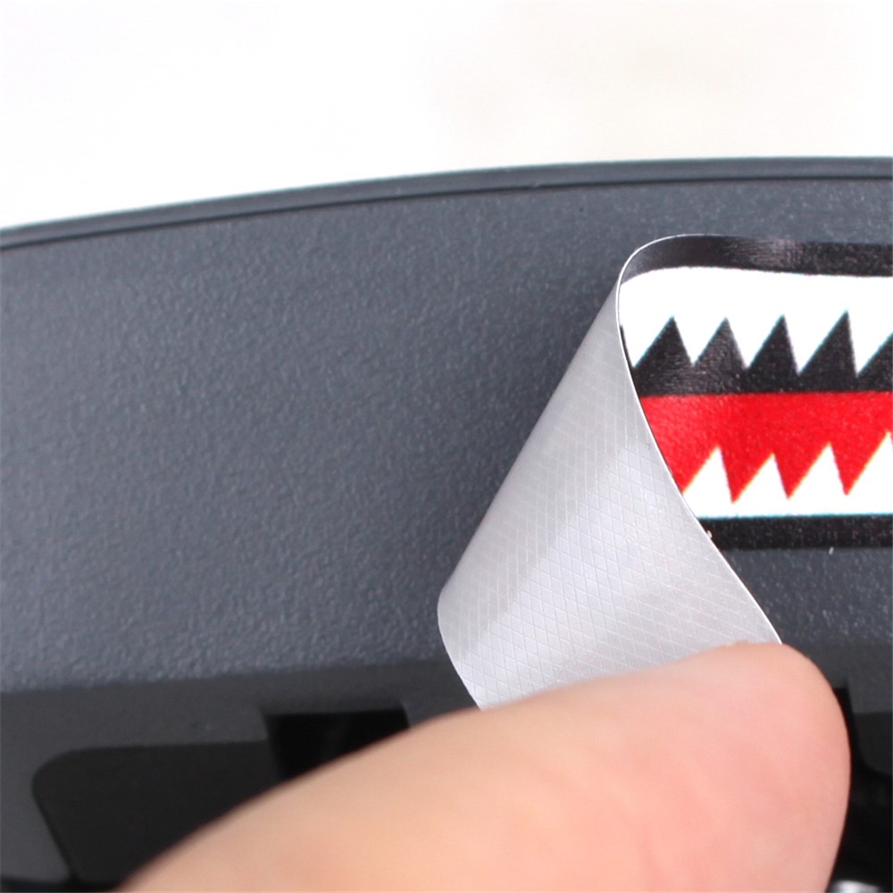 SUNNYLIFE TZ402 Scratch-resistant Stickers Set Drone Decals Shark Expression Embossed Effect Stickers for DJI Mavic 3/Mini SE/Air 2S/Mini 2/Mavic 2/Mavic Pro/Mavic Air/Mavic Air 2/Spark-3