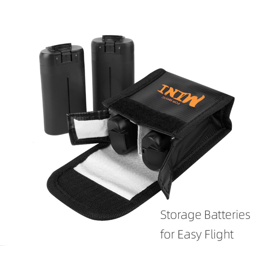 SUNNYLIFE DC294 Explosion-Proof Battery Safe Bag Fireproof Batteries Protective Storage Case for DJI Mini SE/2/Mavic Mini (1Pc Battery Version)-5
