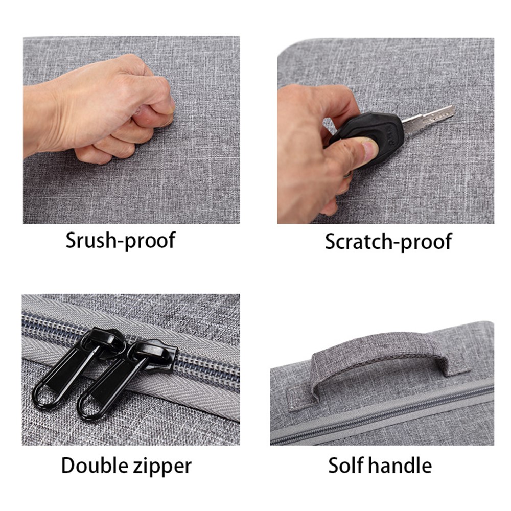 Storage Bag for DJI Mavic Air 2 Shockproof Canvas + EVA Carrying Case Portable Box RC Accessories Travel Hiking Kit with Sturdy Handle-7
