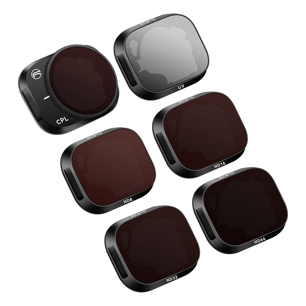 RCSTQ For DJI Mini 3 Pro 6Pcs/Set UV+CPL+ND8+ND16+ND32+ND64 Filters Aluminum Alloy + Optical Glass Camera Lens Filter-2