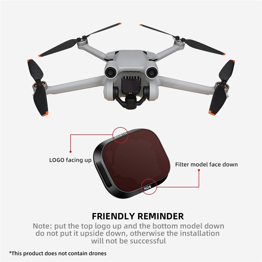 RCSTQ For DJI Mini 3 Pro 6Pcs/Set UV+CPL+ND8+ND16+ND32+ND64 Filters Aluminum Alloy + Optical Glass Camera Lens Filter-9
