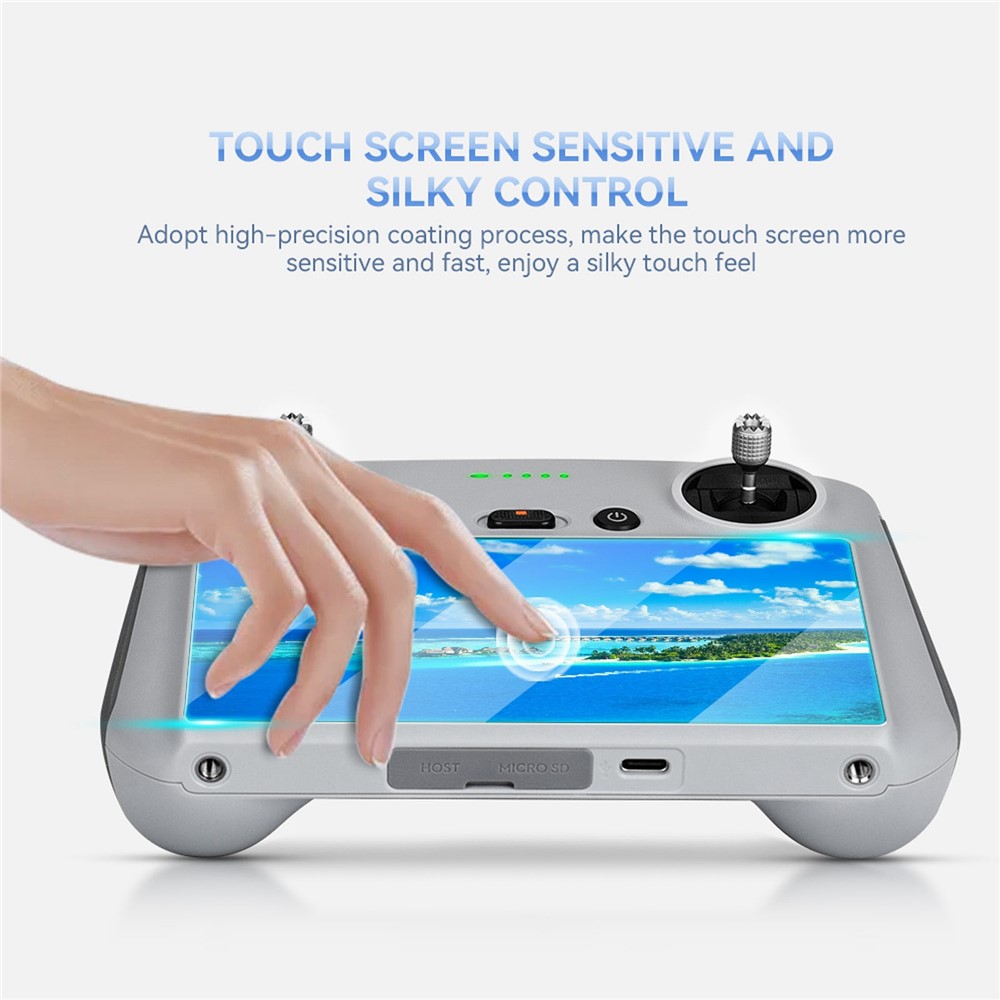 RCSTQ 1354100 2Pcs for DJI Mini 3 Pro Remote Controller 9H Tempered Glass Screen Protector Anti-scratch Protective Film-3