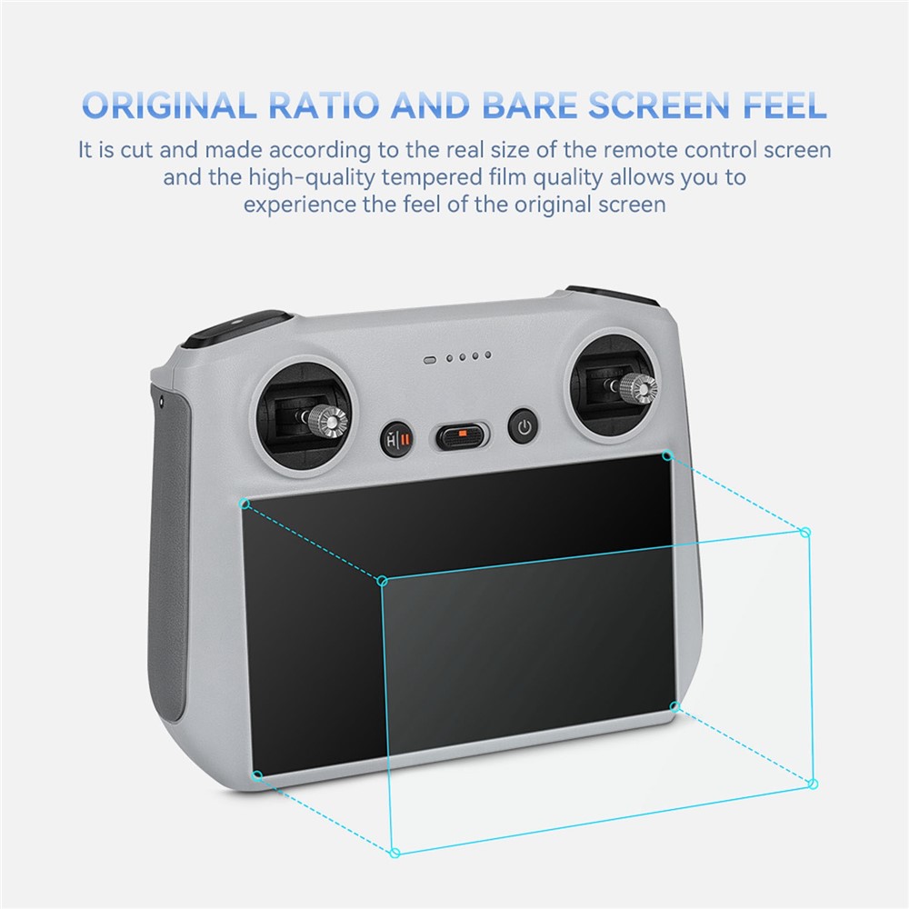 RCSTQ 1354100 2Pcs for DJI Mini 3 Pro Remote Controller 9H Tempered Glass Screen Protector Anti-scratch Protective Film-5