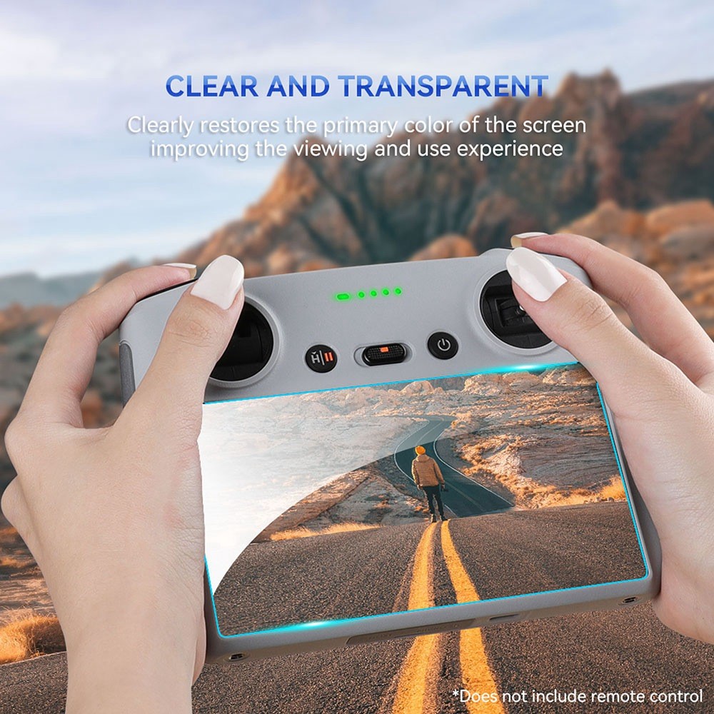 RCSTQ 1354100 2Pcs for DJI Mini 3 Pro Remote Controller 9H Tempered Glass Screen Protector Anti-scratch Protective Film-7