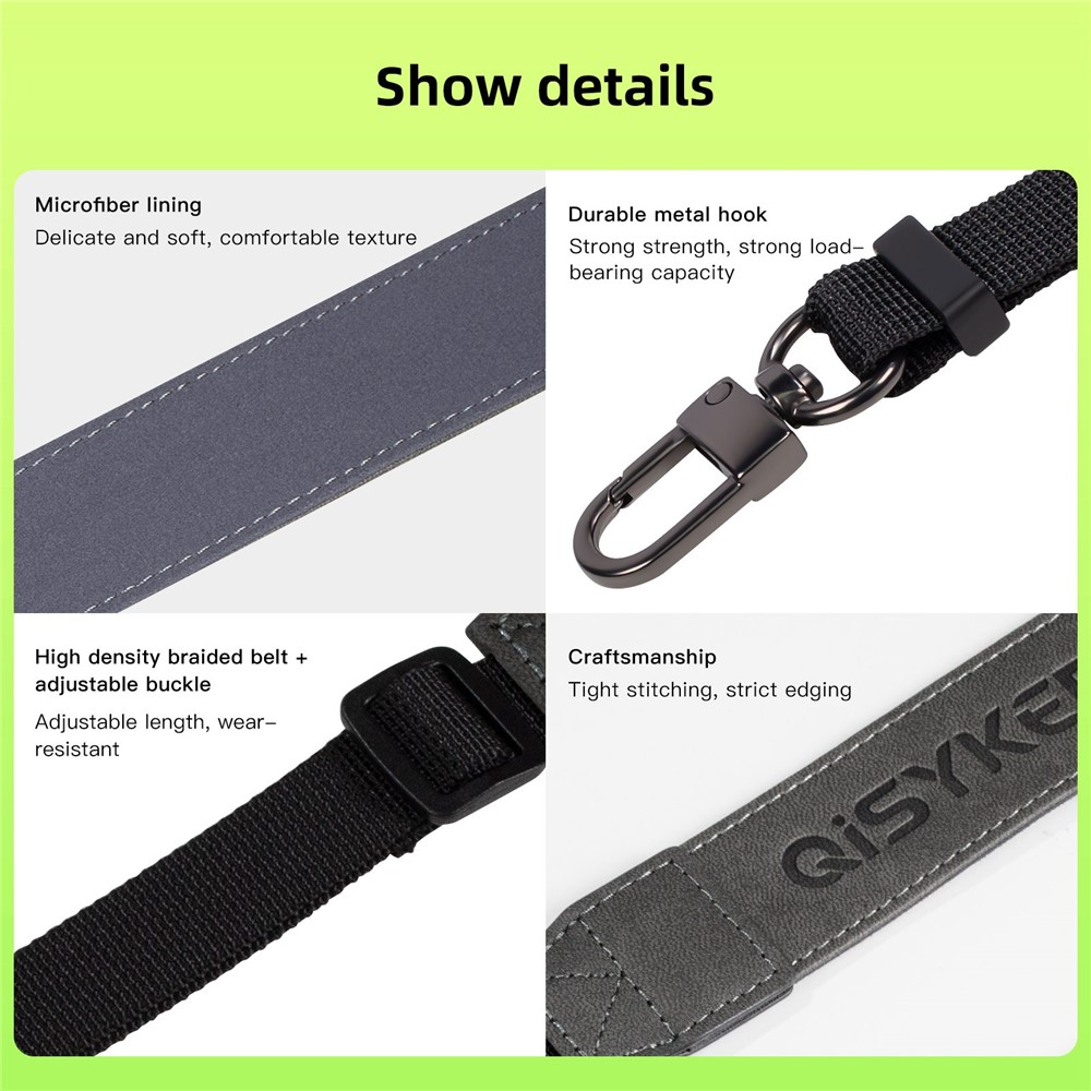 QISYKER DRCP0617 For DJI RC/Pro/Mini 3 Pro Drone Hand Free Lanyard for RC Remote Controller-6