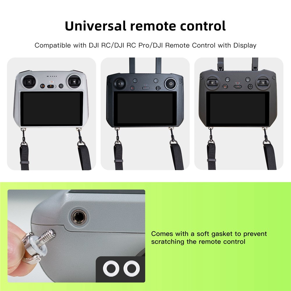 QISYKER DRCP0617 For DJI RC/Pro/Mini 3 Pro Drone Hand Free Lanyard for RC Remote Controller-8