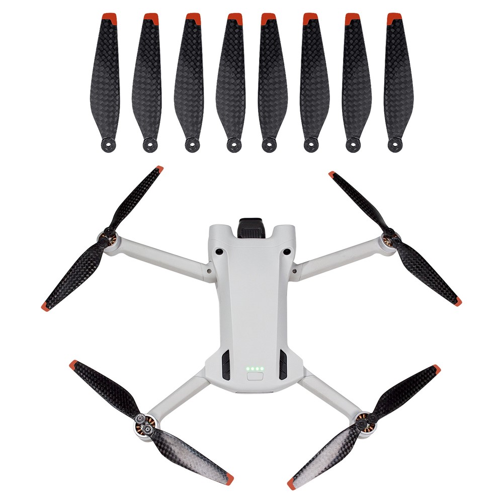 QISYKER 6030F 8PCS For DJI Mini 3 Pro Quadcopter Carbon Fiber Spare Blades RC Drone Propellers-7