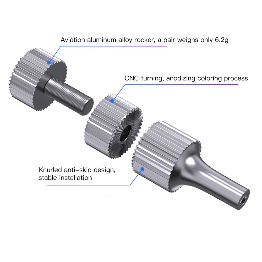 QISYKER DRCJ2530 2Pcs for DJI Mini 3 Pro RC Remote Controller Heightening Joystick Thumb Rocker Stick Protector Rod-6