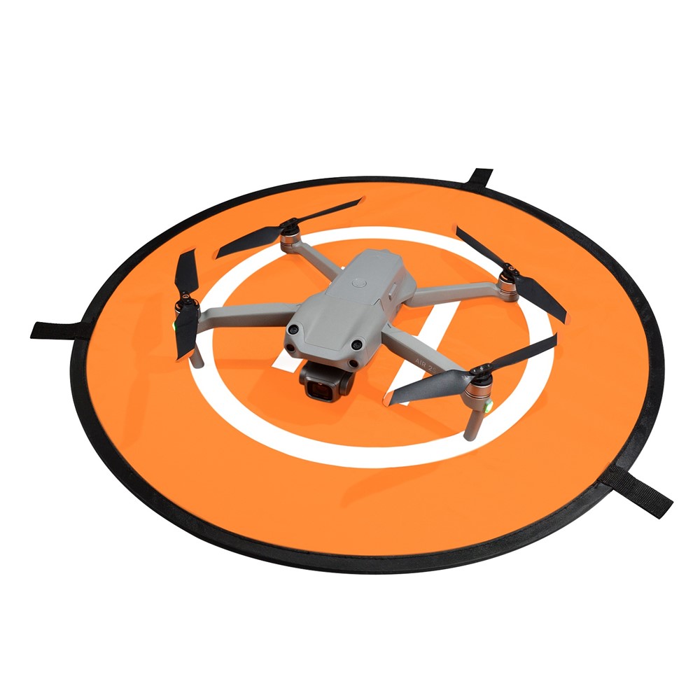 QISYKER DAPARK55 55cm Round Drone Parking Apron Landing Pad with Ground Pegs and Reflective Strips-9