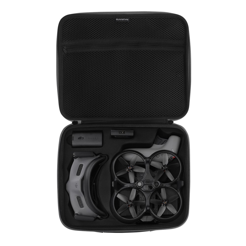 SUNNYLIFE AT-B484 For DJI Avata Goggles 2 Large Capacity Drone Battery Goggles Controller Storage Bag Shockproof Carrying Case with Shoulder Strap-6