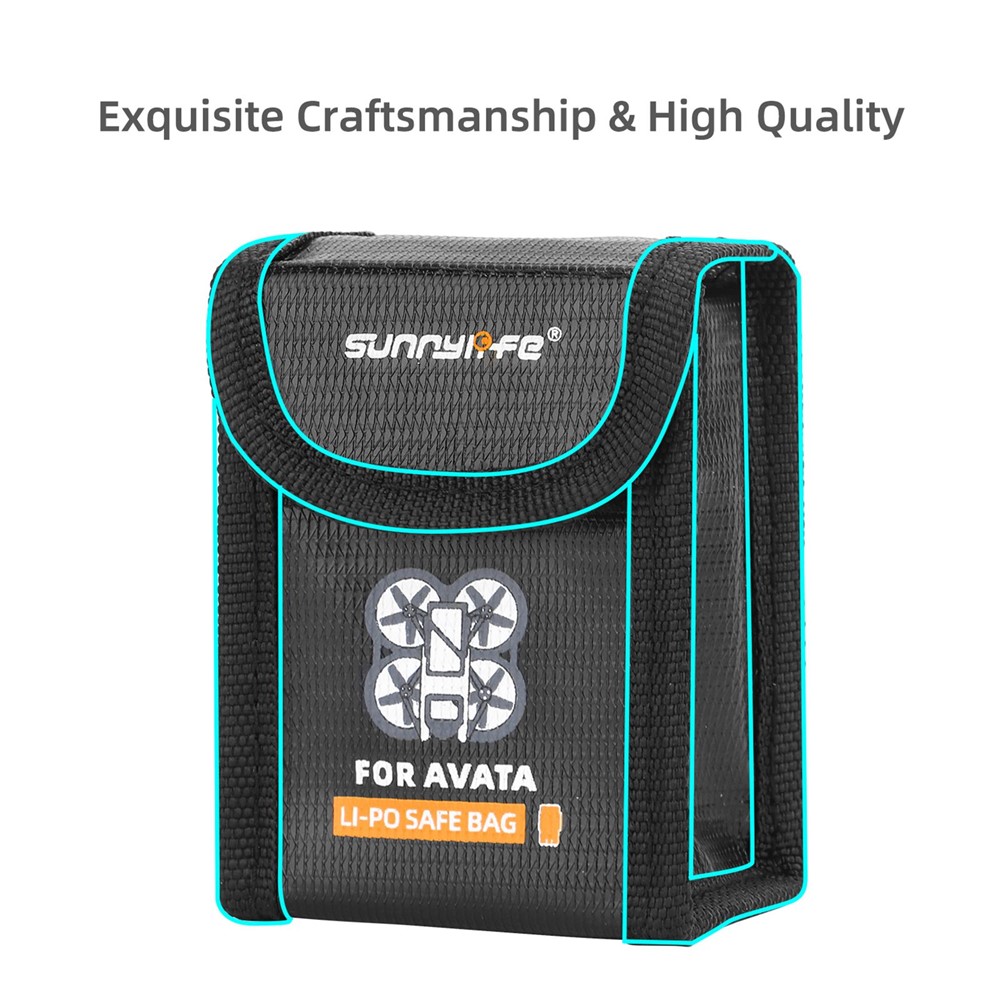 SUNNYLIFE AT-DC477 For DJI Avata Explosion-proof 1-Battery Safety Storage Bag Lithium Battery Protective Pouch-3