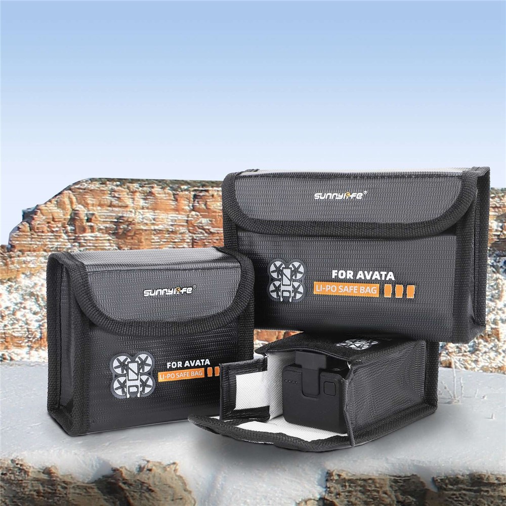 SUNNYLIFE AT-DC477 For DJI Avata Explosion-proof 1-Battery Safety Storage Bag Lithium Battery Protective Pouch-6