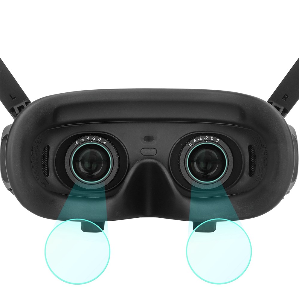 SUNNYLIFE AT-BHM476 2 Pair Protective Film for DJI Goggles 2 FPV Glasses Lens Protector Anti-Scratch HD Film-3