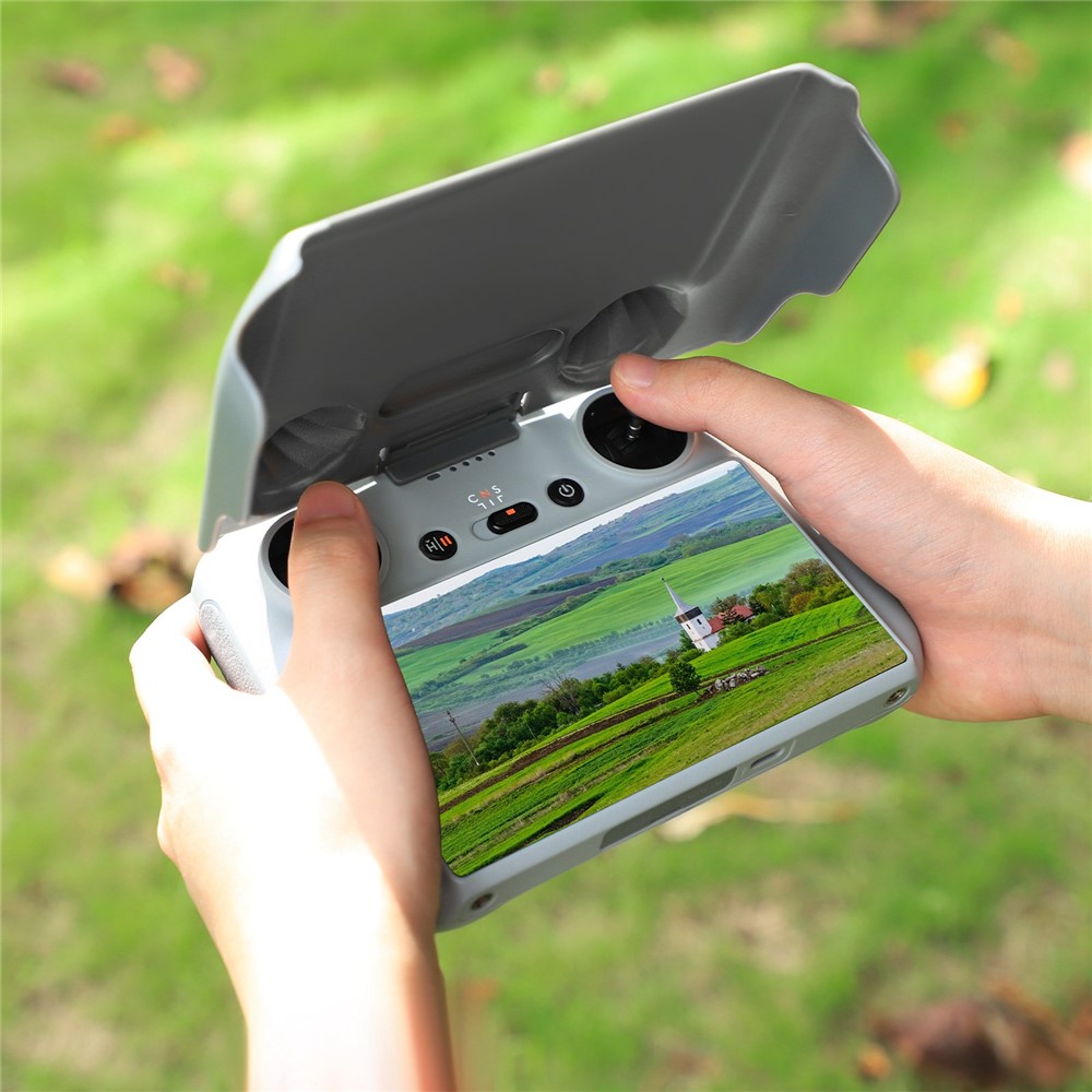 SUNNYLIFE MM3-YK466 for DJI RC Remote Control 2-in-1 Plastic Protective Cover Sun Hood-3