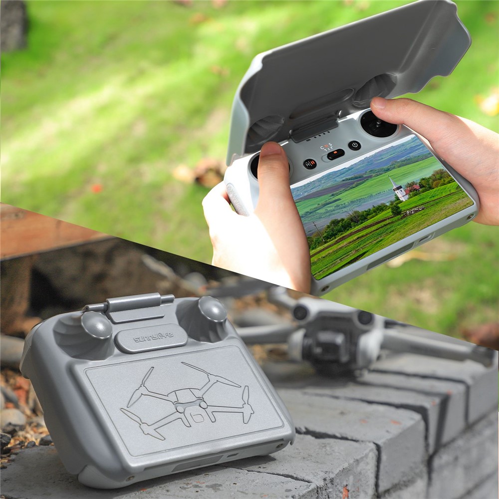 SUNNYLIFE MM3-YK466 for DJI RC Remote Control 2-in-1 Plastic Protective Cover Sun Hood-6