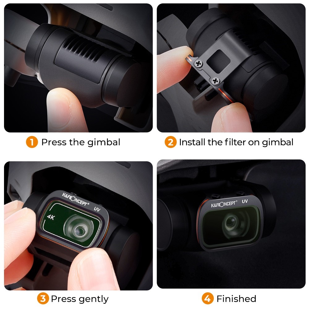 K&F CONCEPT 6Pcs Drone Filter Set for DJI Mavic Mini, UV+CPL+ND8+ND16+ND32+ND64 Multi-Coated Lens Filters-9