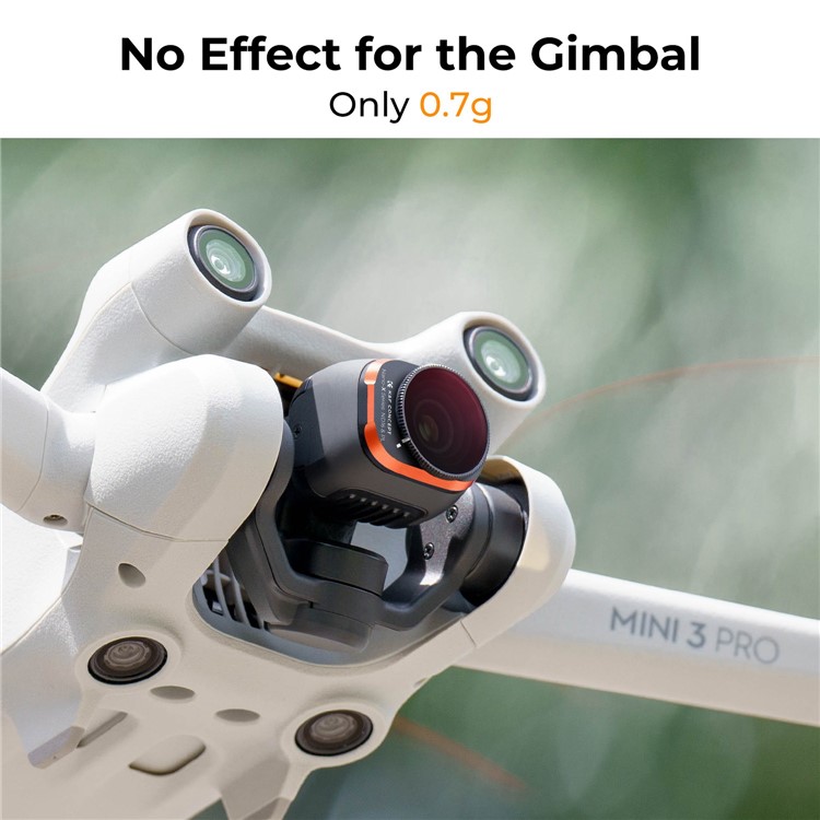 K&F CONCEPT 5Pcs For DJI Mini 3 Pro Filter with Propellers Set, UV+ND8 / PL+ND16 / PL+ND32 / PL+ND64 / PL Multi-Coated Lens Filters-6