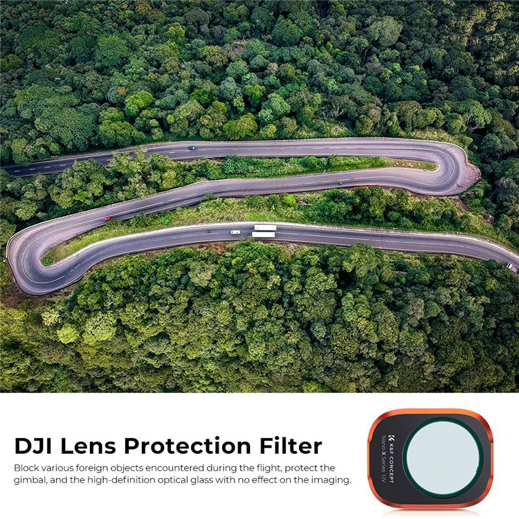 K&F CONCEPT 5Pcs For DJI Mini 3 Pro Filter with Propellers Set, UV+ND8 / PL+ND16 / PL+ND32 / PL+ND64 / PL Multi-Coated Lens Filters-9