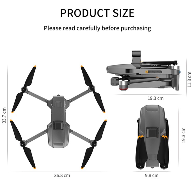 S808 1080p HD Cámara Dual 5G Wifi GPS RC Dron Motor Sin Escobillas Quadcopter Plegable (con 3 Baterías)-9