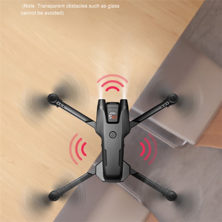 PJC RG500MAX Posicionamiento de Flujo Óptico Aeronave de Drones Dual Cámara de Obstáculos de Tres Lados Quadcopter, 3 Baterías - Negro-6