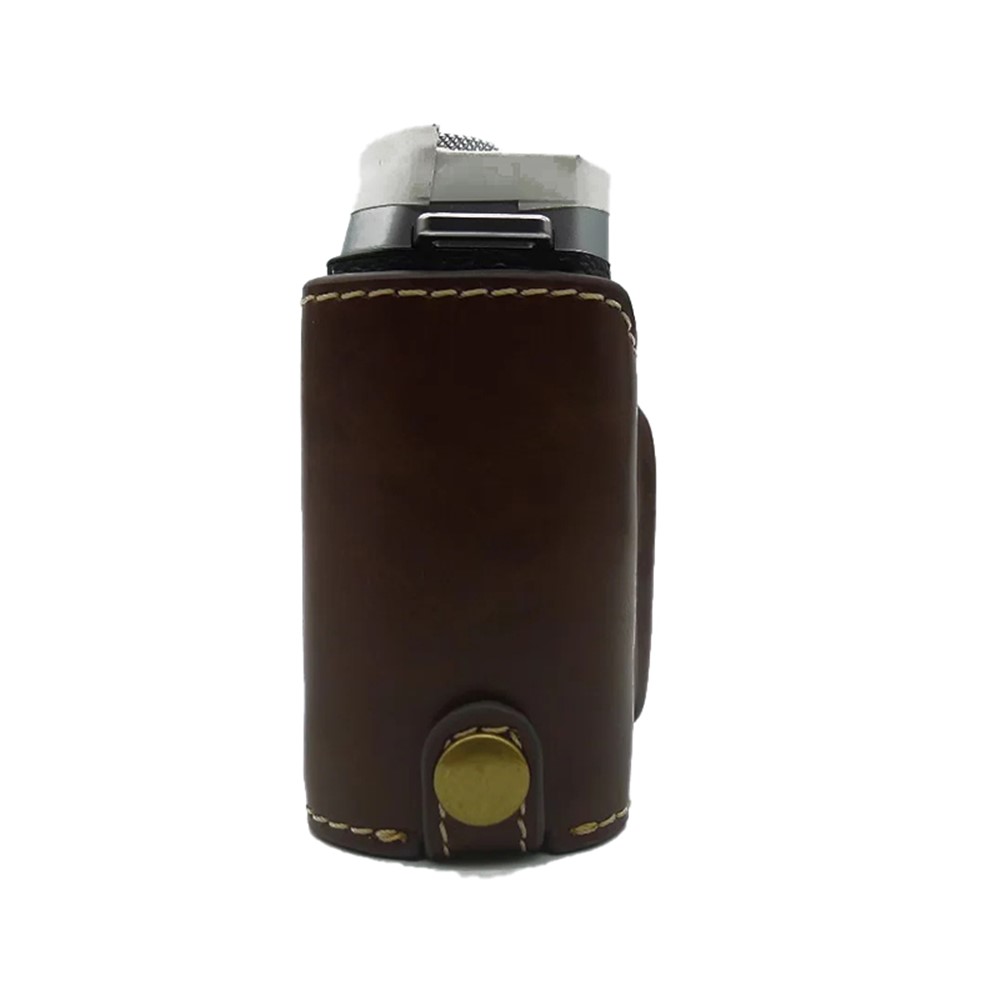 For Fujifilm X-E4 PU Leather Camera Bottom Case Battery Opening Design Protective Half Body Cover - Coffee-6
