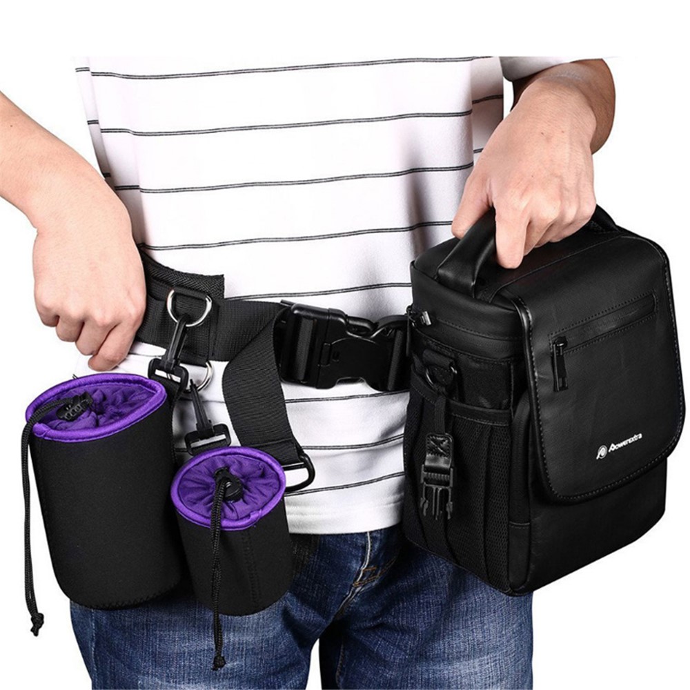 SLR Camera Fixed Belt Adjustable Photography Waistband Mountaineering Lens Bag Holder Hanging Strap-4