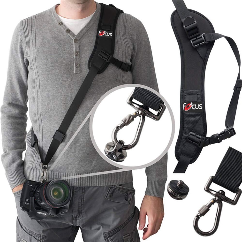 FOCUS F-1 Quick Sling Camera Single Shoulder Belt Adjustable Shockproof Nylon Strap for SLR DSLR Camera-12