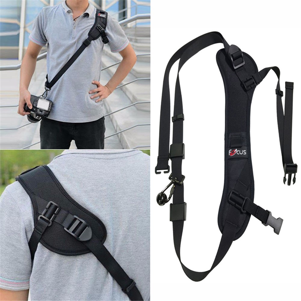 FOCUS F-1 Quick Sling Camera Single Shoulder Belt Adjustable Shockproof Nylon Strap for SLR DSLR Camera-2