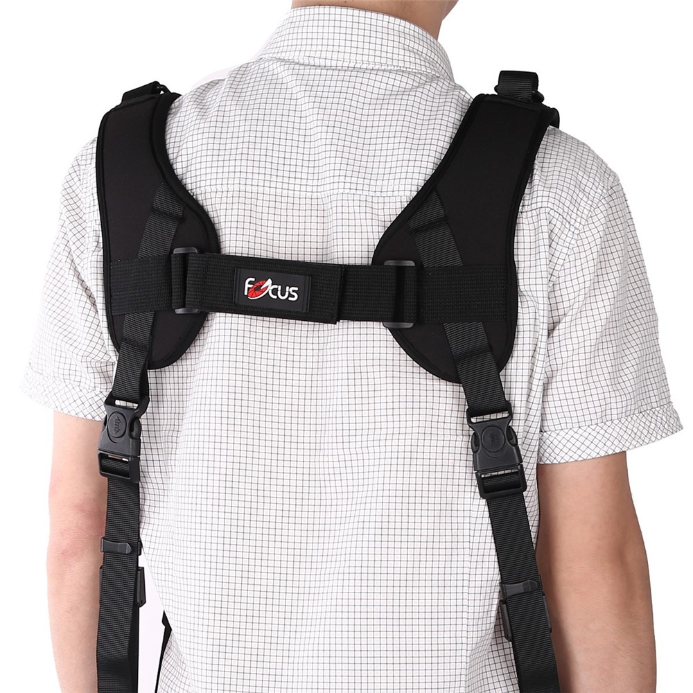 FOCUS F1 Double Dual Camera Shoulder Strap Quick Rapid Sling Camera Belt Adjustment for Digital DSLR Camera-5