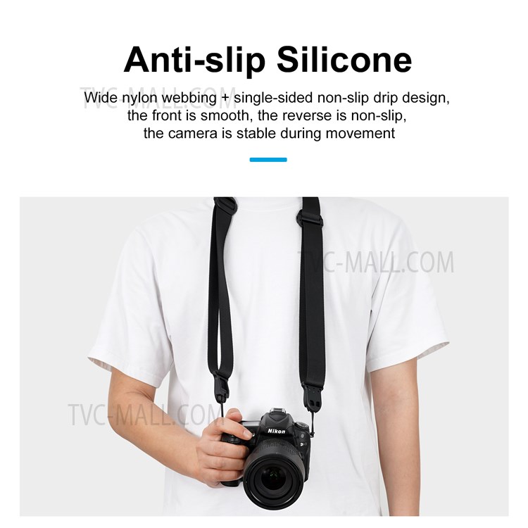 TELESIN TE-BS-001 DSLR Camera Strap Quick Release Adjustable Nylon Neck Shoulder Strap-7