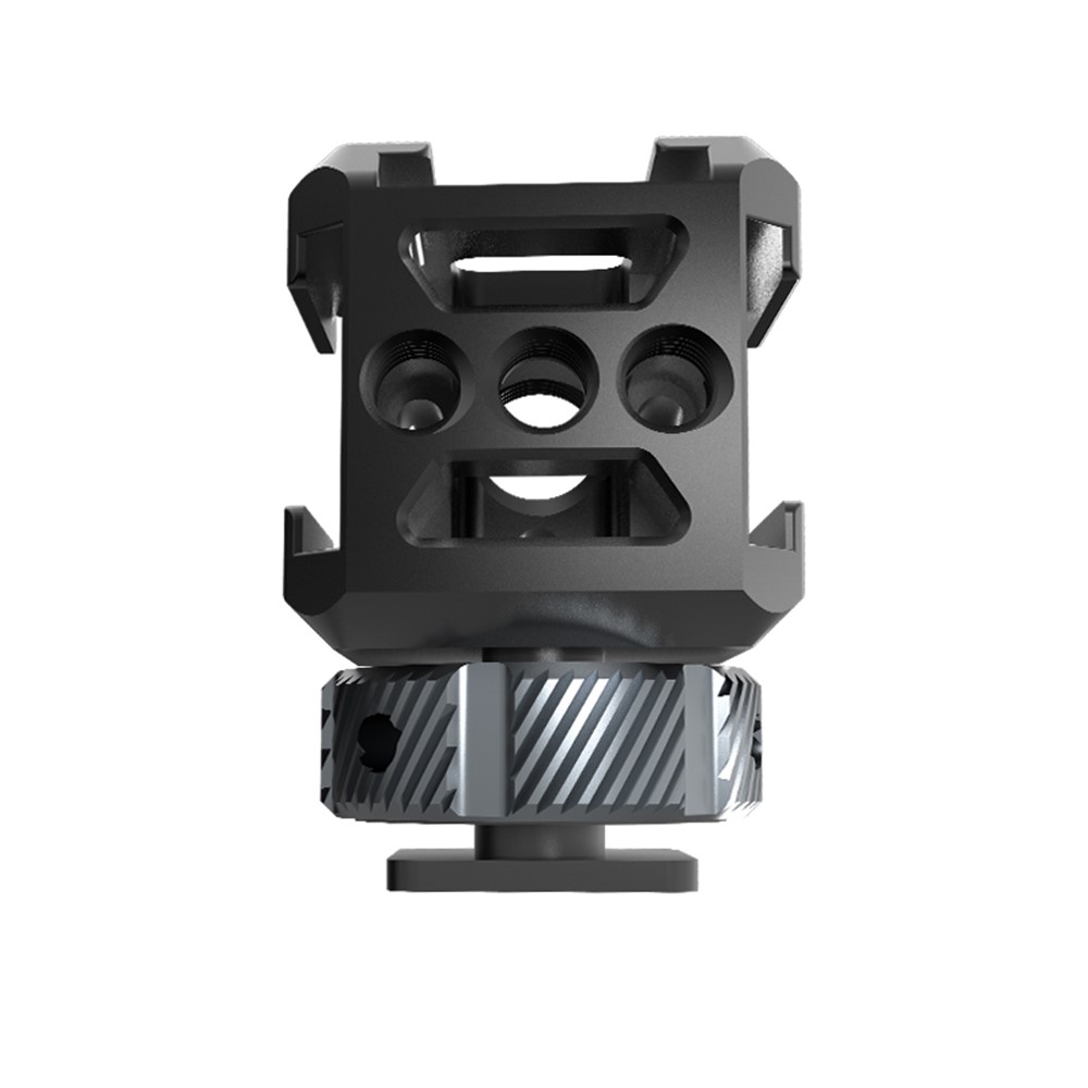 TELESIN TE-CEB-001 1/4 Screw Hole Three-Head Cold Shoe Mount Adapter SLR Mirrorless Camera LED Light Monitor Expansion Bracket-12